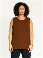 Studio - Edit Rib Top, Brun